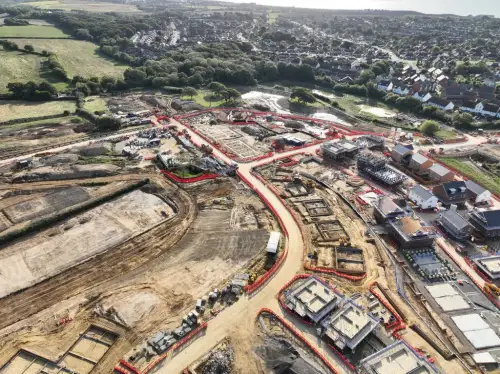 Click Here To Enlarge This Photo Of Bricklaying For The Gateway Development&comma; Bexhill-on-Sea